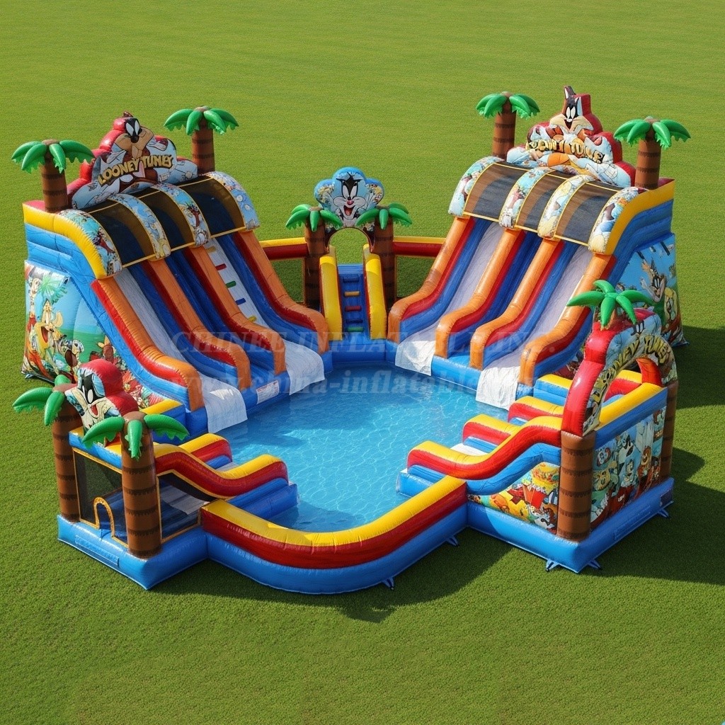 Pool3-306 Looney Tunes Theme Pool Water Park