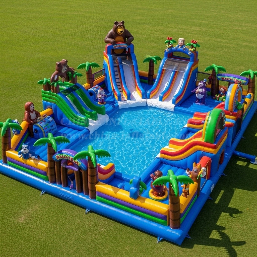 Pool3-307 Masha And The Bear Theme Pool Water Park