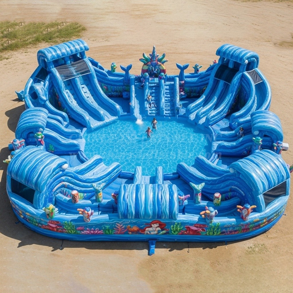 Pool3-309 Mermaid Theme Pool Water Park