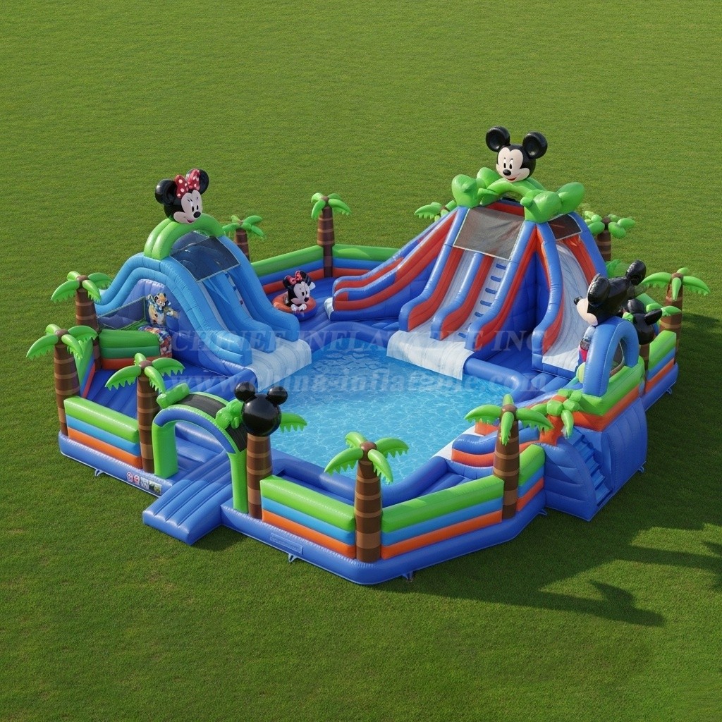Pool3-312 Mickey & Minnie Theme Pool Water Park