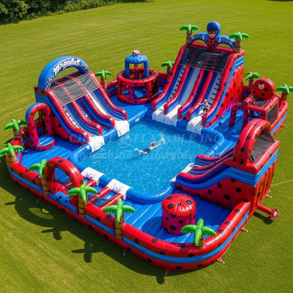 Pool3-318 Miraculous Ladybug Theme Pool Water Park