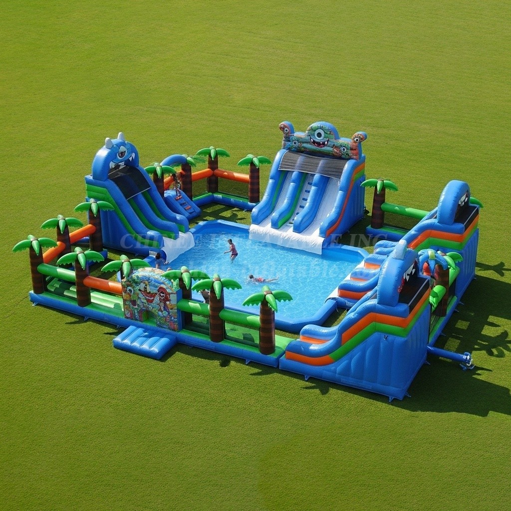 Pool3-322 Monster Theme Pool Water Park