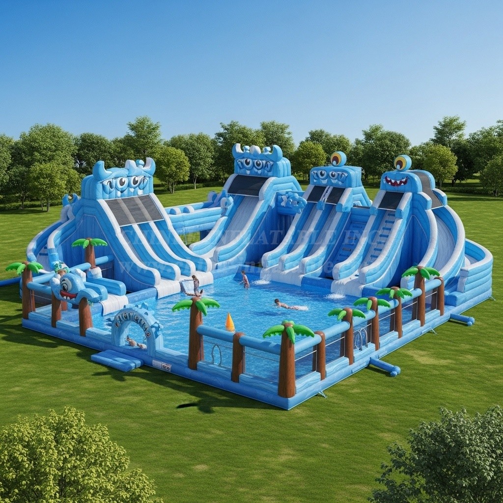 Pool3-323 Monster Theme Pool Water Park