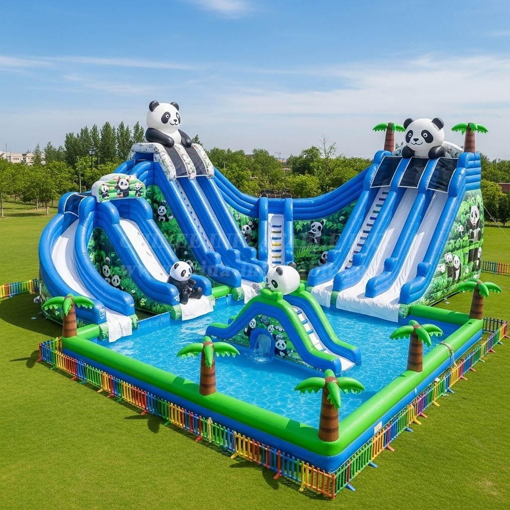 Pool3-337 Panda Theme Pool Water Park