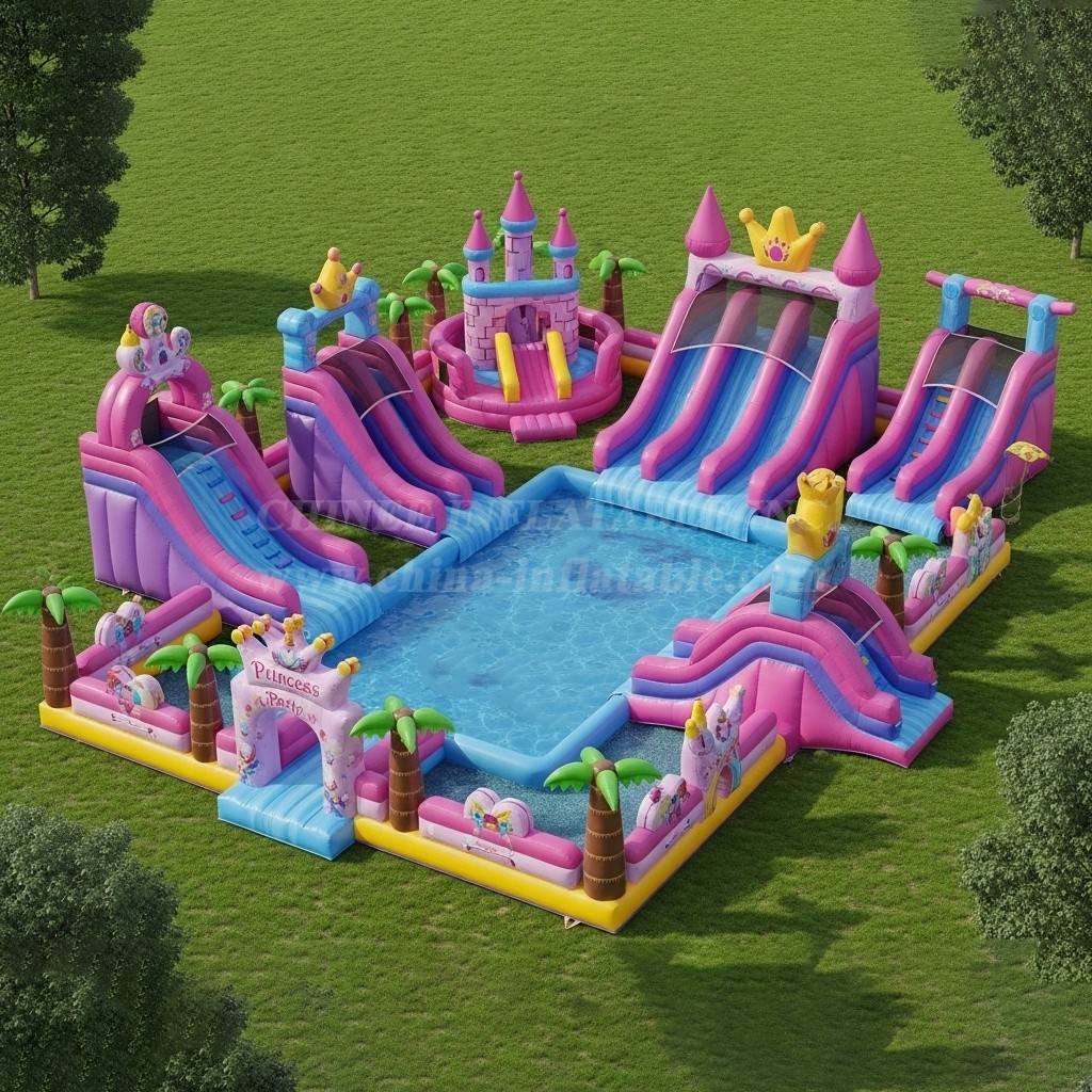Pool3-355 Princess Parties Theme Pool Water Park