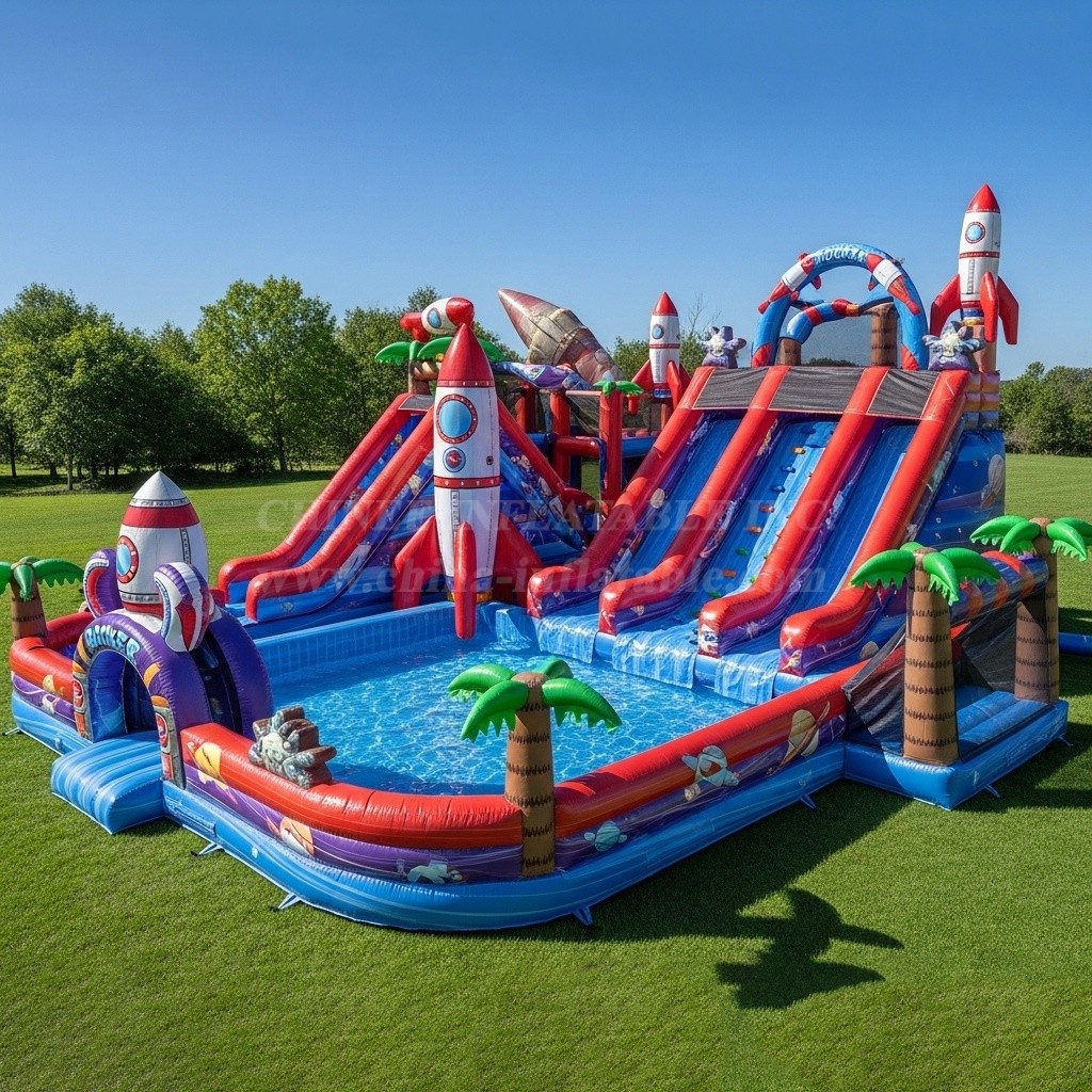 Pool3-361 Rocket Theme Pool Water Park