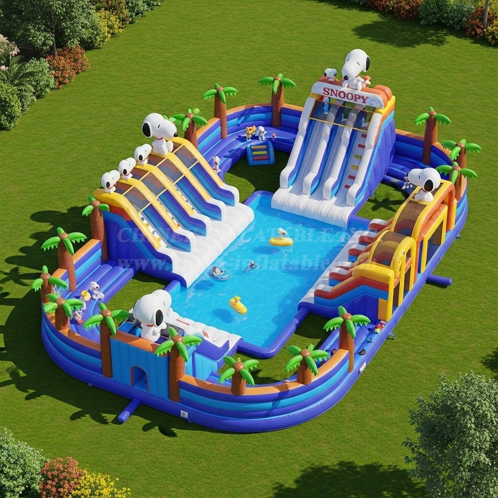 Pool3-372 Snoopy Theme Pool Water Park