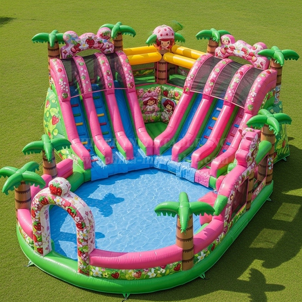 Pool3-383 Strawberry Shortcake Theme Pool Water Park
