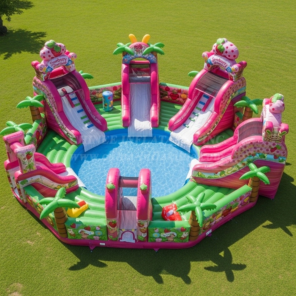 Pool3-384 Strawberry Shortcake Theme Pool Water Park