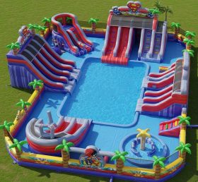 Pool3-386 Superhero Theme Pool Water Park