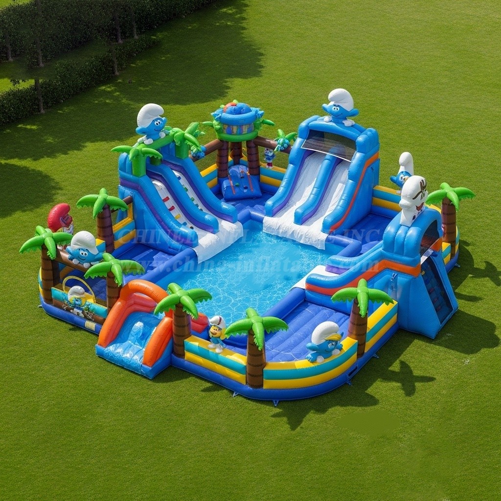 Pool3-399 The Smurfs Theme Pool Water Park