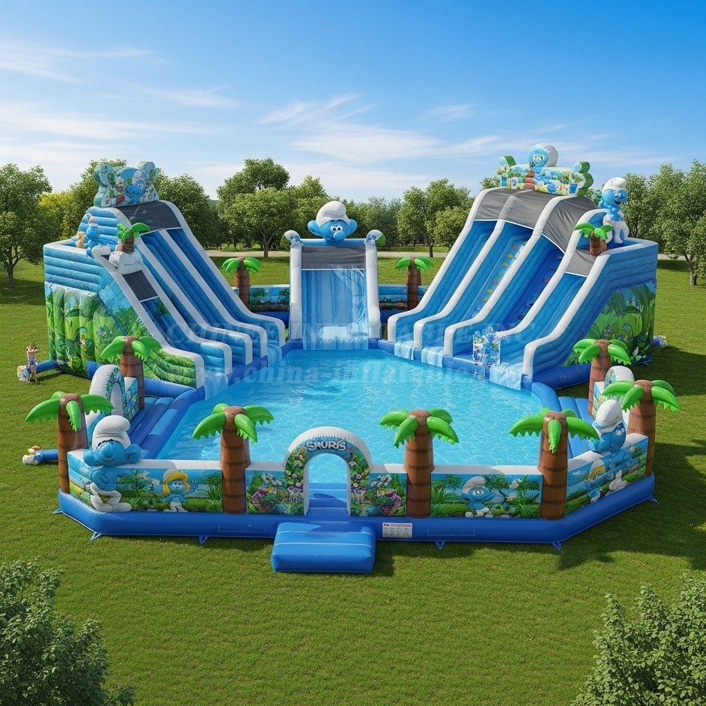 Pool3-400 The Smurfs Theme Pool Water Park