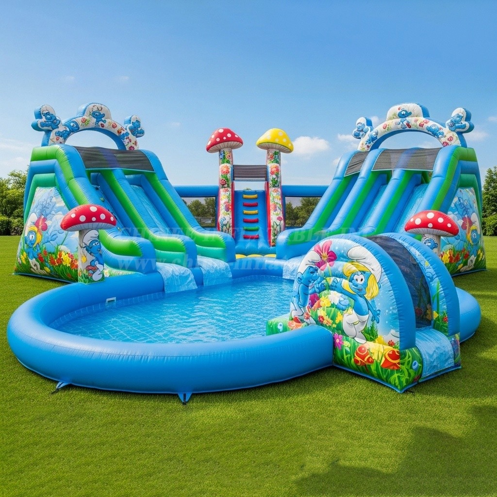 Pool3-402 The Smurfs Theme Pool Water Park