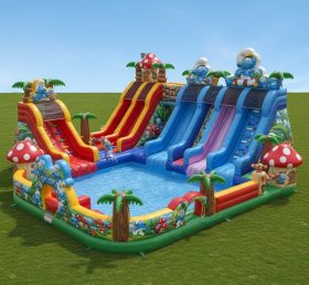 Pool3-403 The Smurfs Theme Pool Water Park