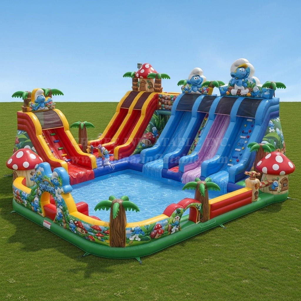 Pool3-403 The Smurfs Theme Pool Water Park