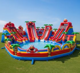 Pool3-408 Tickle Me Elmo Theme Pool Water Park