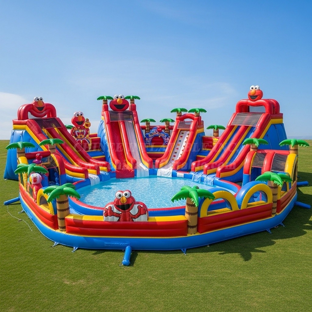 Pool3-408 Tickle Me Elmo Theme Pool Water Park