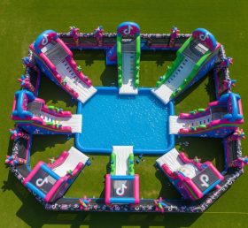 Pool3-409 Tiktok Theme Pool Water Park