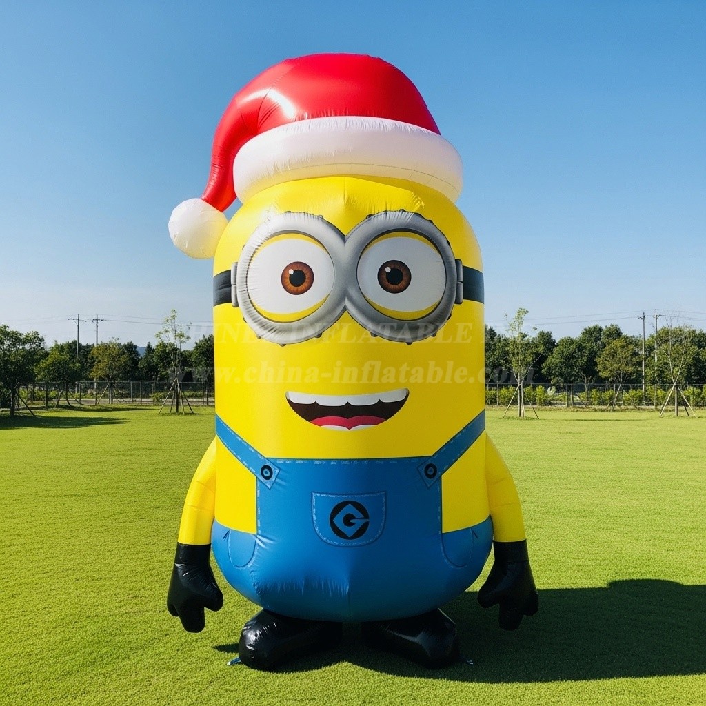 C1-706 Minions Santa Inflatable Cartoons
