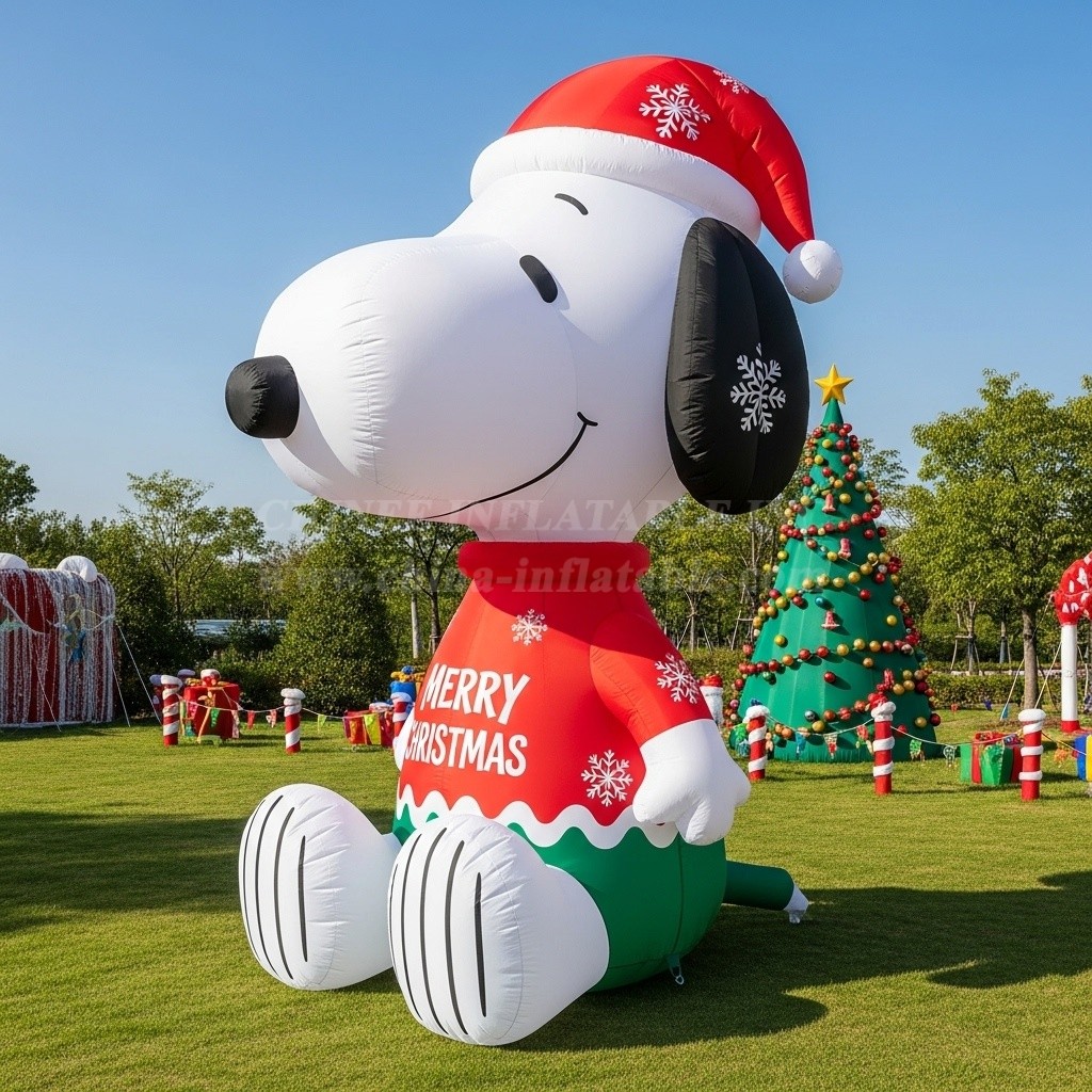 C1-728 Snoopy Christmas Inflatable Cartoons