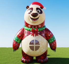 C1-735 Christmas Panda Inflatable Cartoon