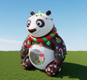 C1-736 Christmas Panda Christmas Inflatables