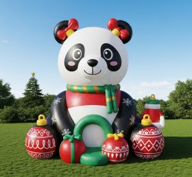 C1-739 Christmas Panda Inflatable Cartoons