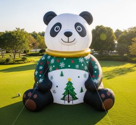 C1-742 Christmas Panda Inflatable Cartoons