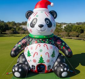 C1-745 Christmas Panda Inflatable Cartoons