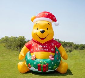 C1-747 Winnie the Pooh Christmas Inflatable Cartoon
