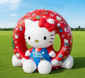 C1-751 Hello Kitty Christmas Inflatable Cartoons