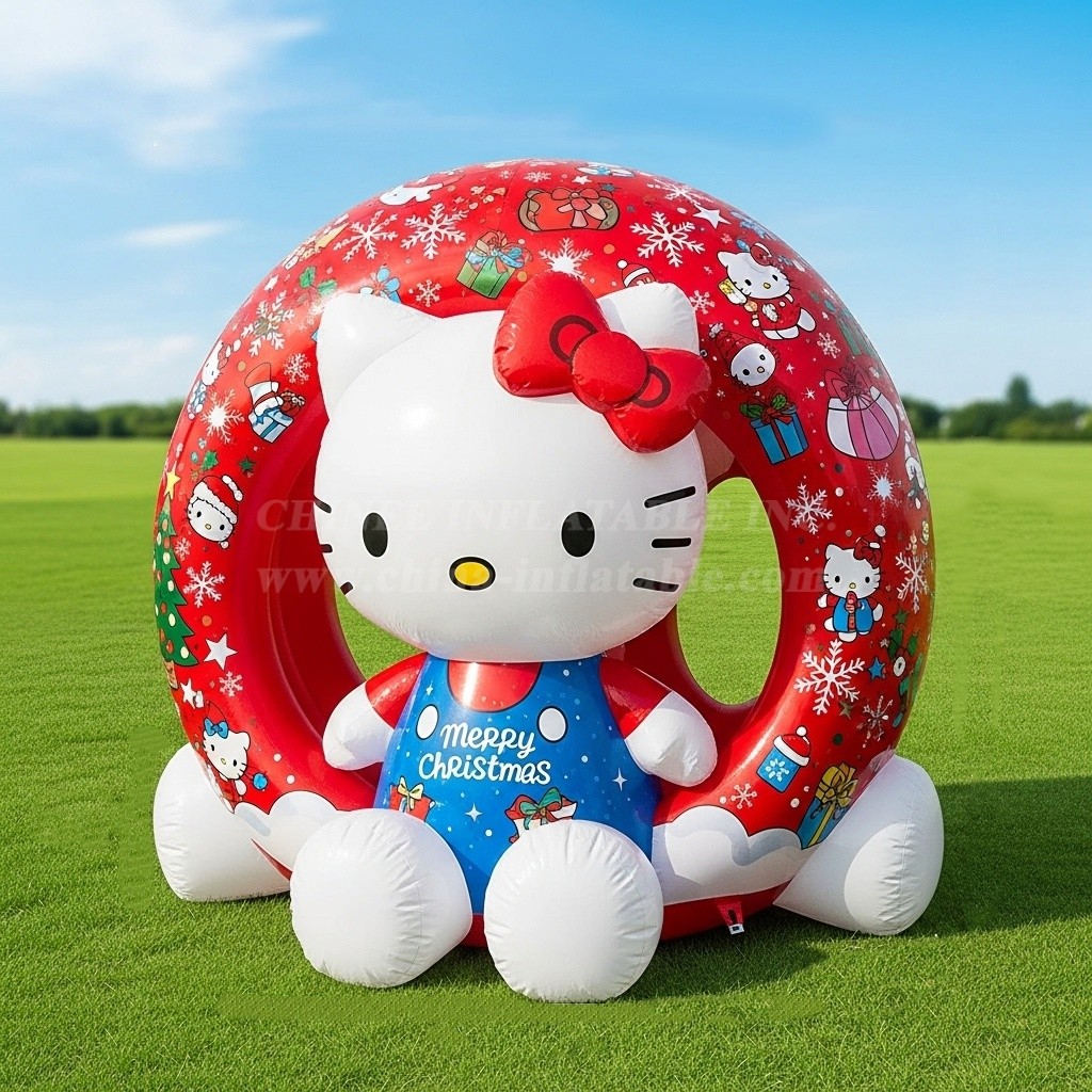 C1-751 Hello Kitty Christmas Inflatable Cartoons