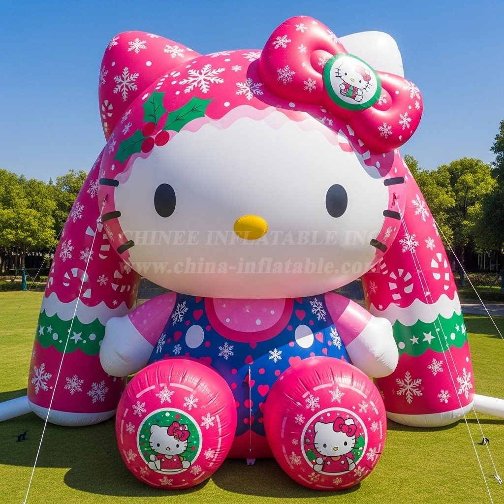 C1-753 Hello Kitty Christmas Inflatable Cartoons