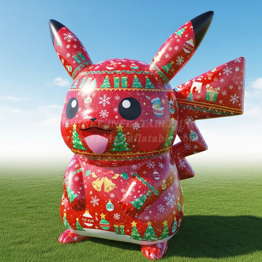 C1-764 Christmas Pikachu Inflatable Cartoon