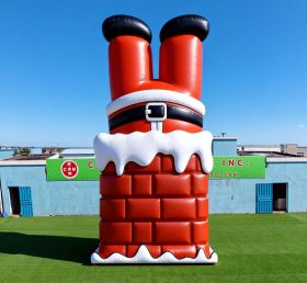 C1-805 Santa Claus Chimney Inflatable Model Product