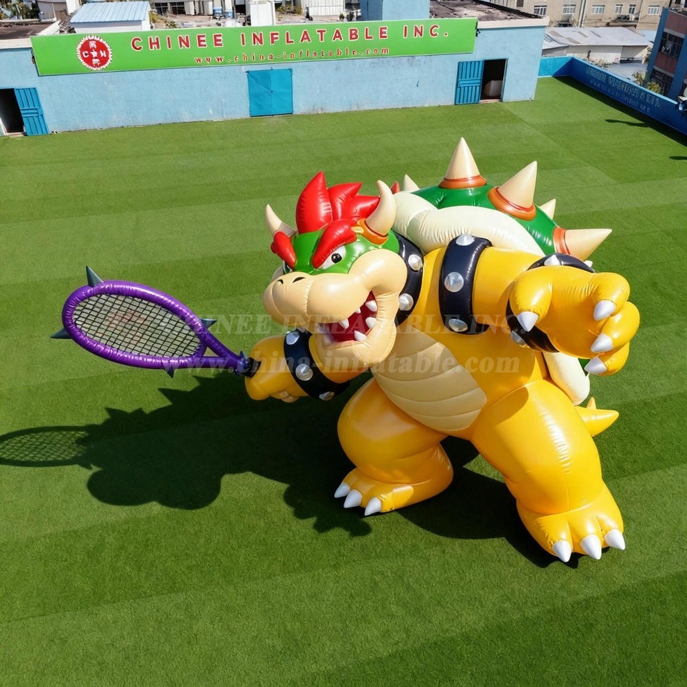 Cartoon3-001 Super Mario Bowser Tennis Theme Inflatable Cartoons