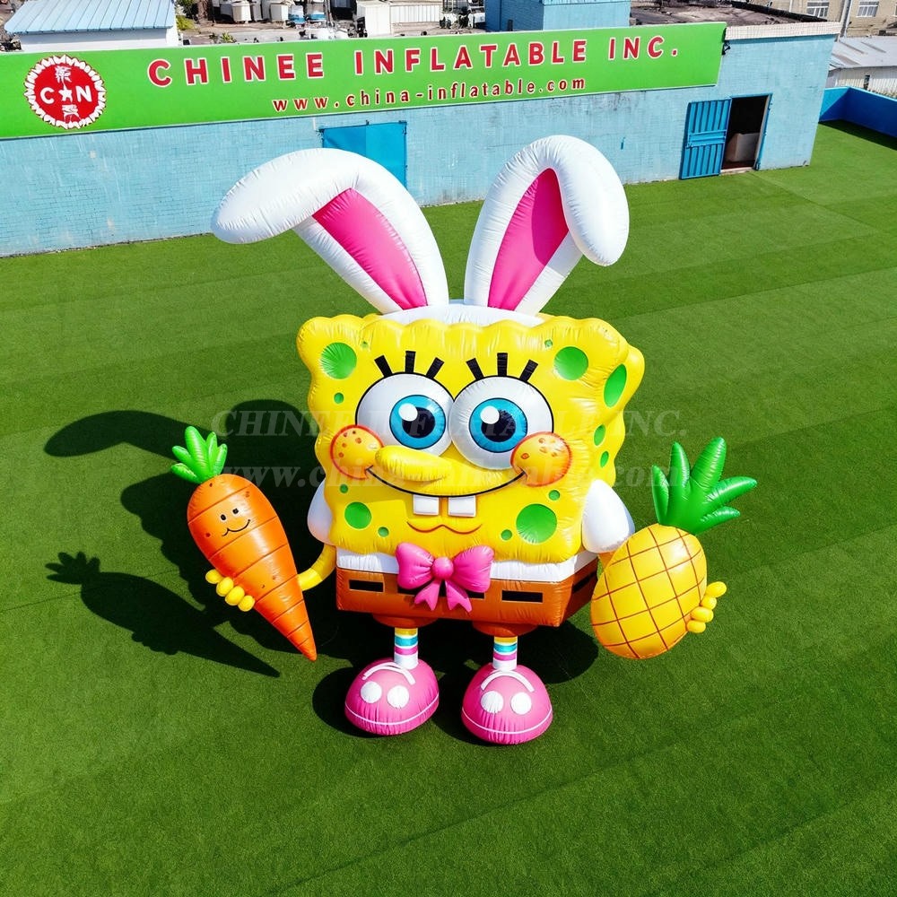 Cartoon3-003 SpongeBob Easter Bunny Inflatable Cartoon
