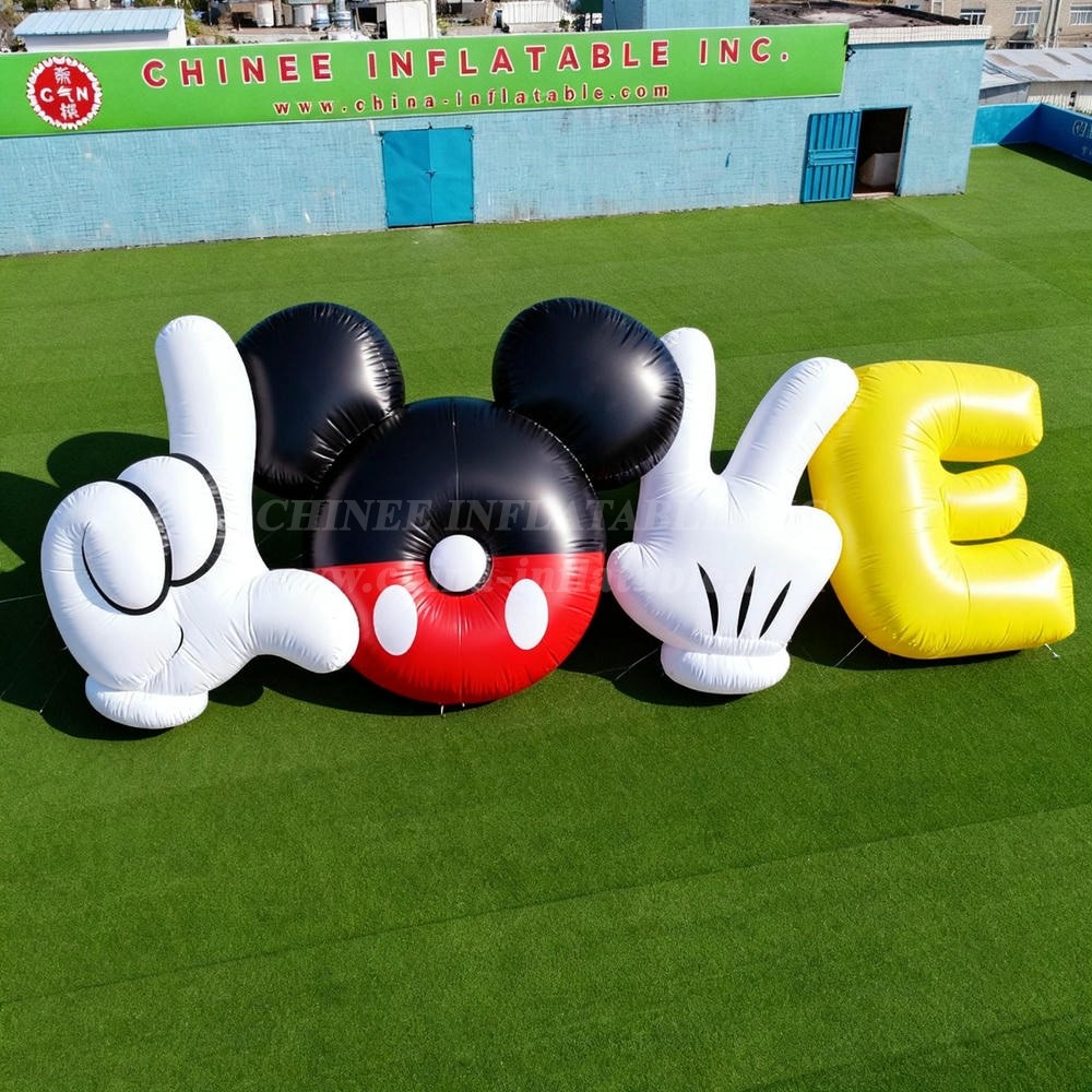 Cartoon3-016 Mickey Mouse Love Letters Inflatable Cartoons