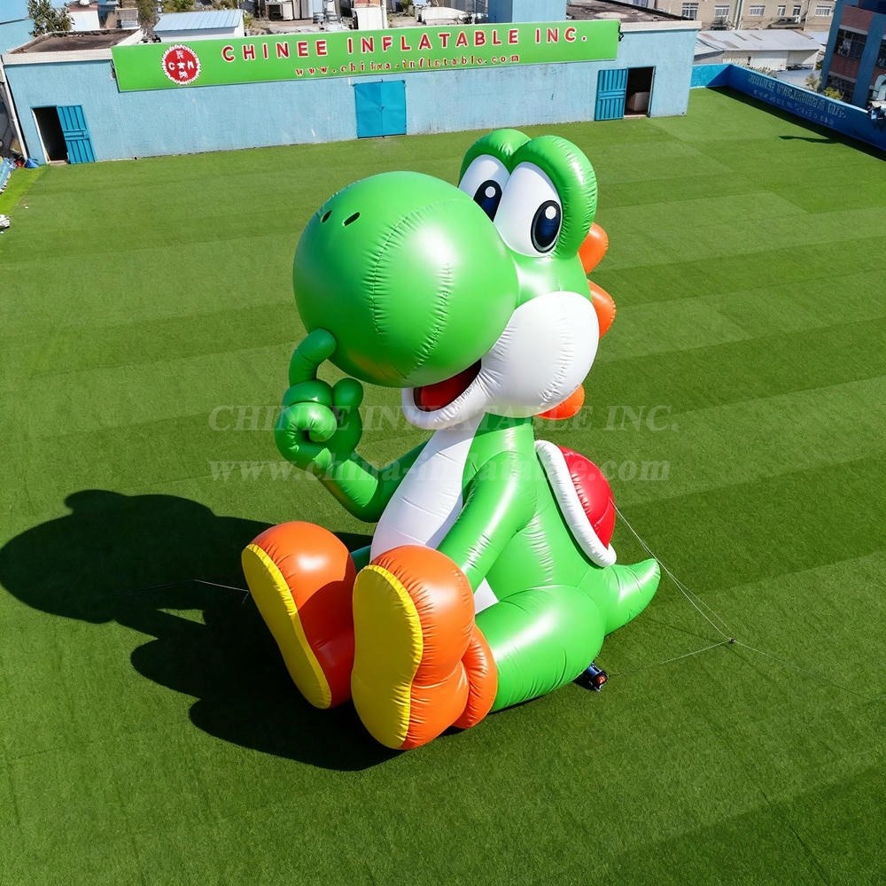 Cartoon3-046 Green Dinosaur Character Inflatable Cartoons