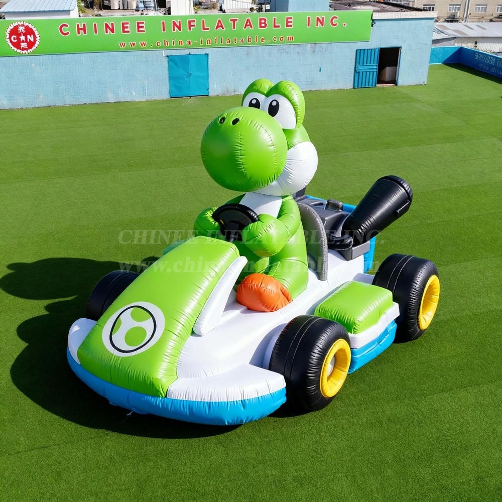 Cartoon3-057 Yoshi Go-Kart Inflatable Cartoons