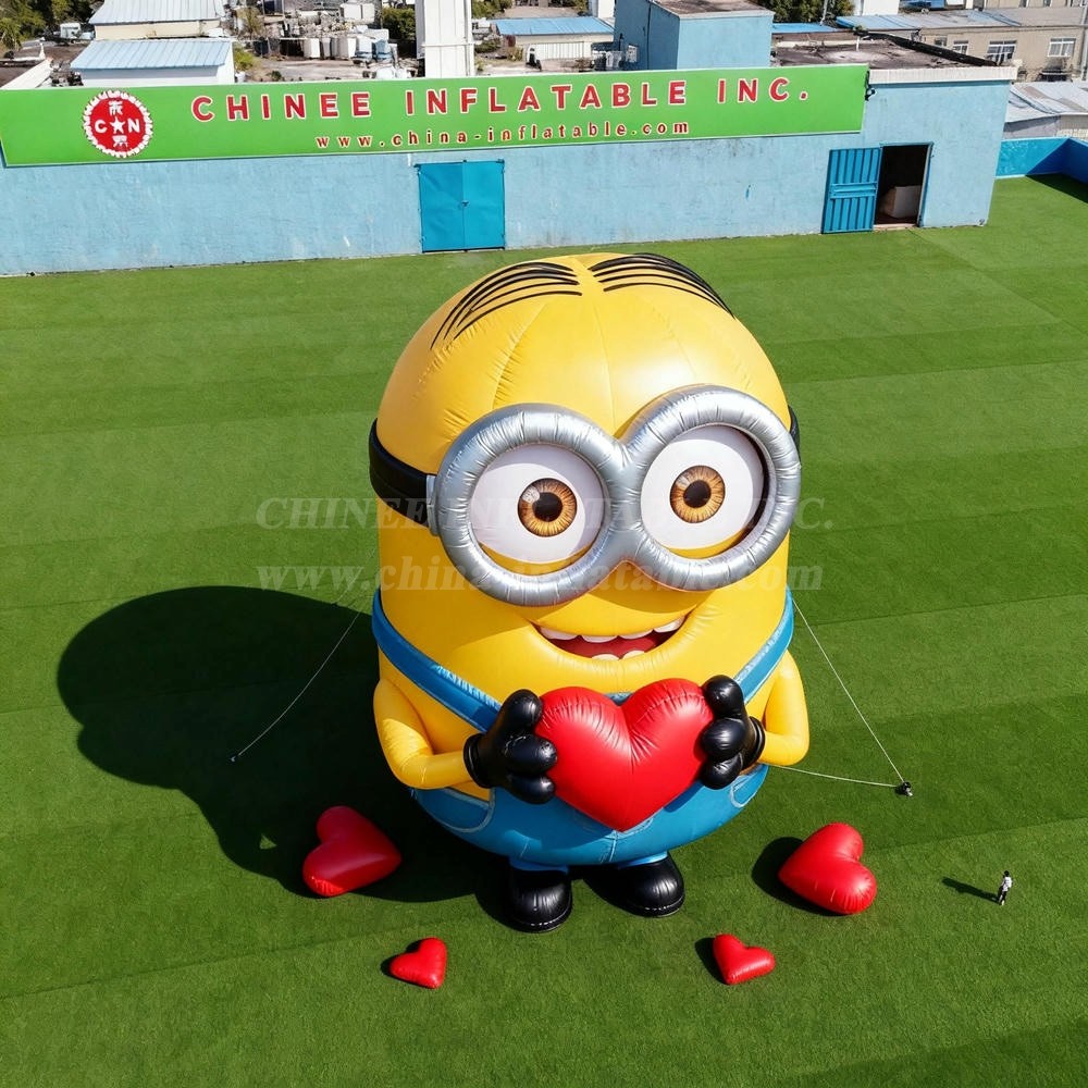Cartoon3-064 Minions Heart Valentine Inflatable Cartoons