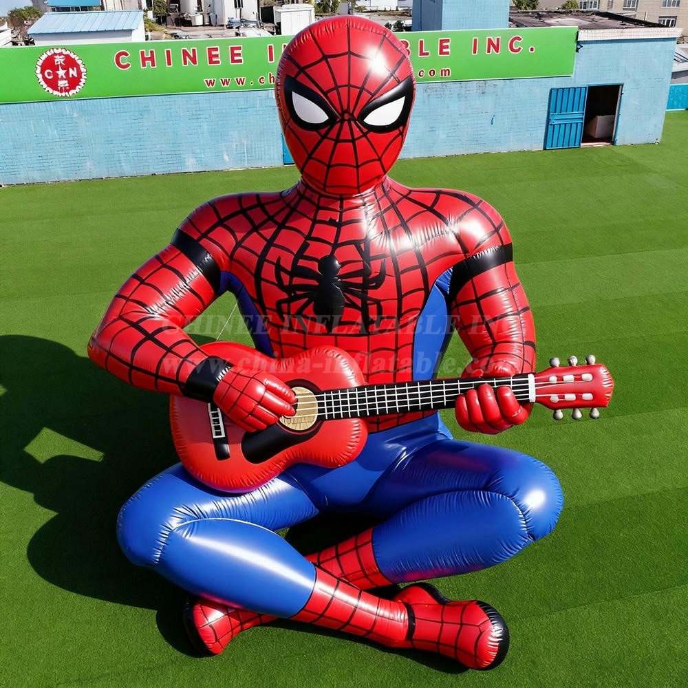 Cartoon3-087 Spider-Man Guitar Playing Inflatable Cartoons