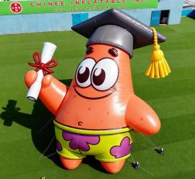 Cartoon3-099 SpongeBob Patrick Star Graduation Inflatable Cartoons