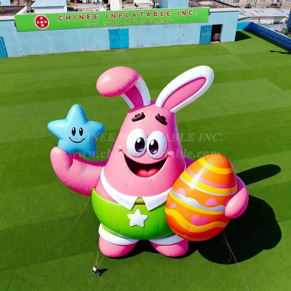 Cartoon3-101 Easter Bunny SpongeBob Patrick Star Inflatable Cartoons