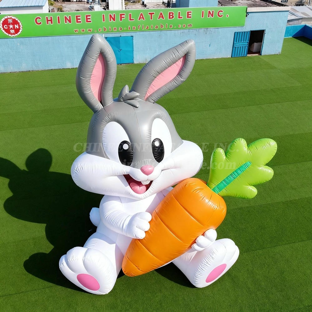 Cartoon3-121 Easter Bunny with Carrot Inflatable Cartoons