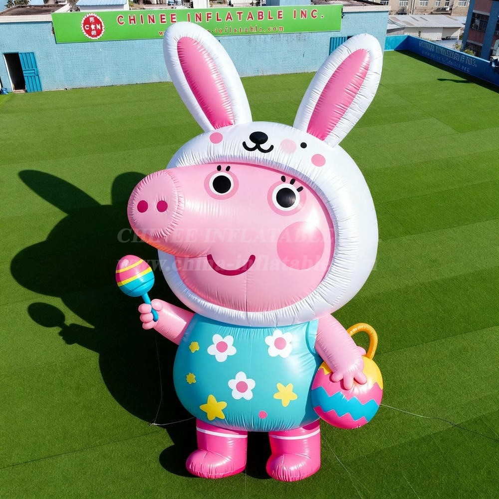 Cartoon3-158 Peppa Pig Easter Bunny Inflatable Cartoon
