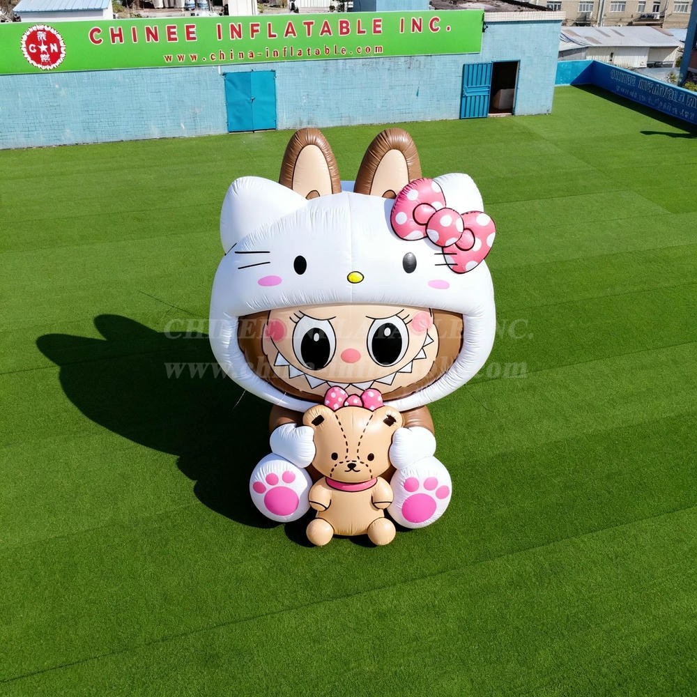 Cartoon3-162 Pop Mart Labubu Hello Kitty Character Inflatable Cartoons