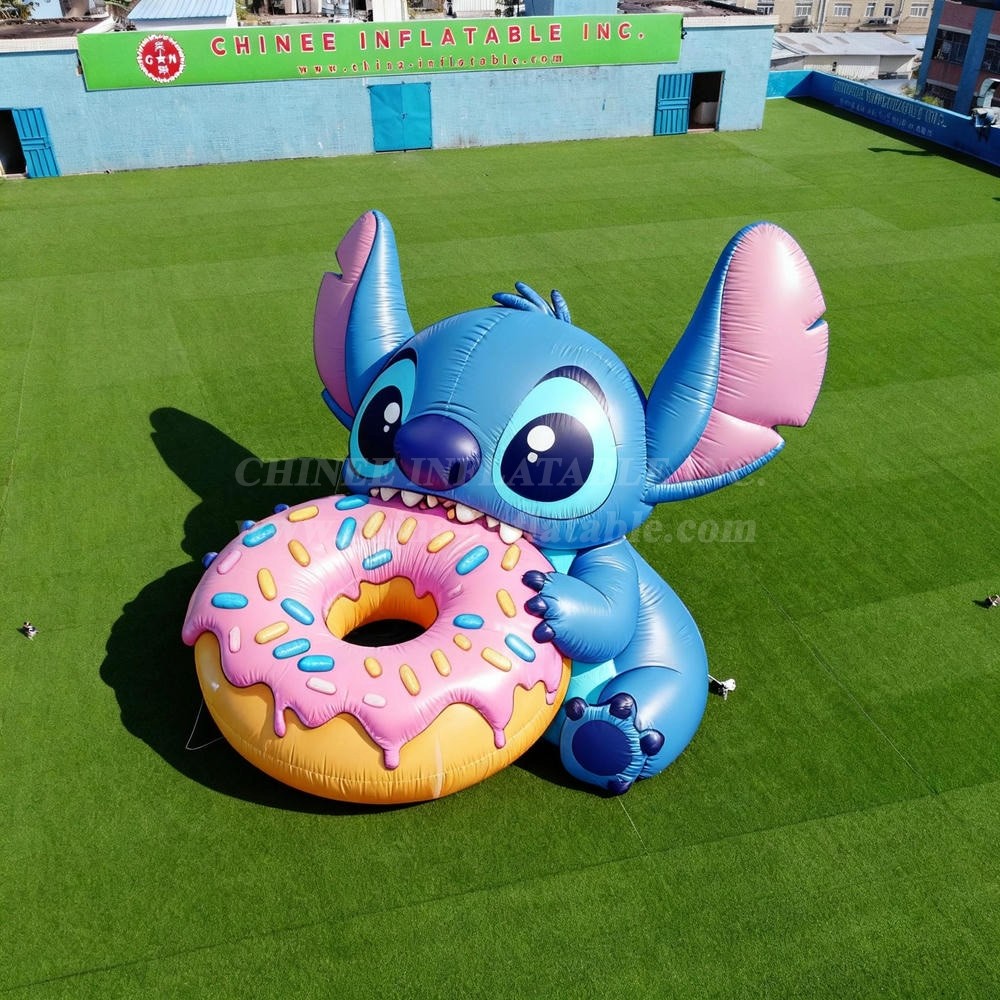 Cartoon3-180 Stitch with Donut Inflatable Cartoons