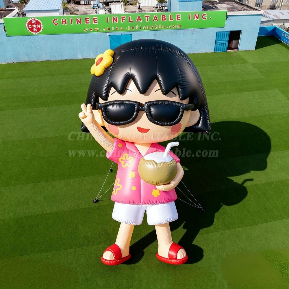 Cartoon3-205 Chibi Maruko-chan with Sunglasses Inflatable Cartoons