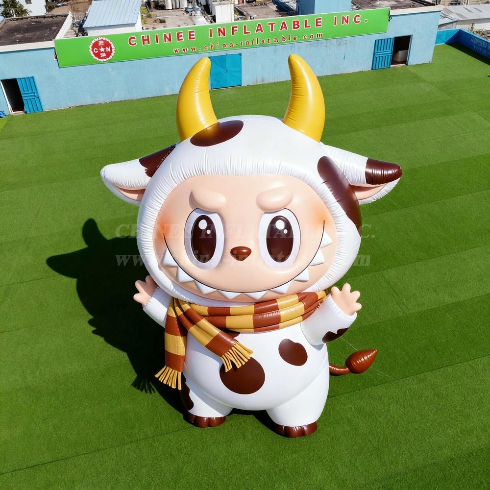 Cartoon3-207 Pop Mart Labubu Cute Cow Character Inflatable Cartoons